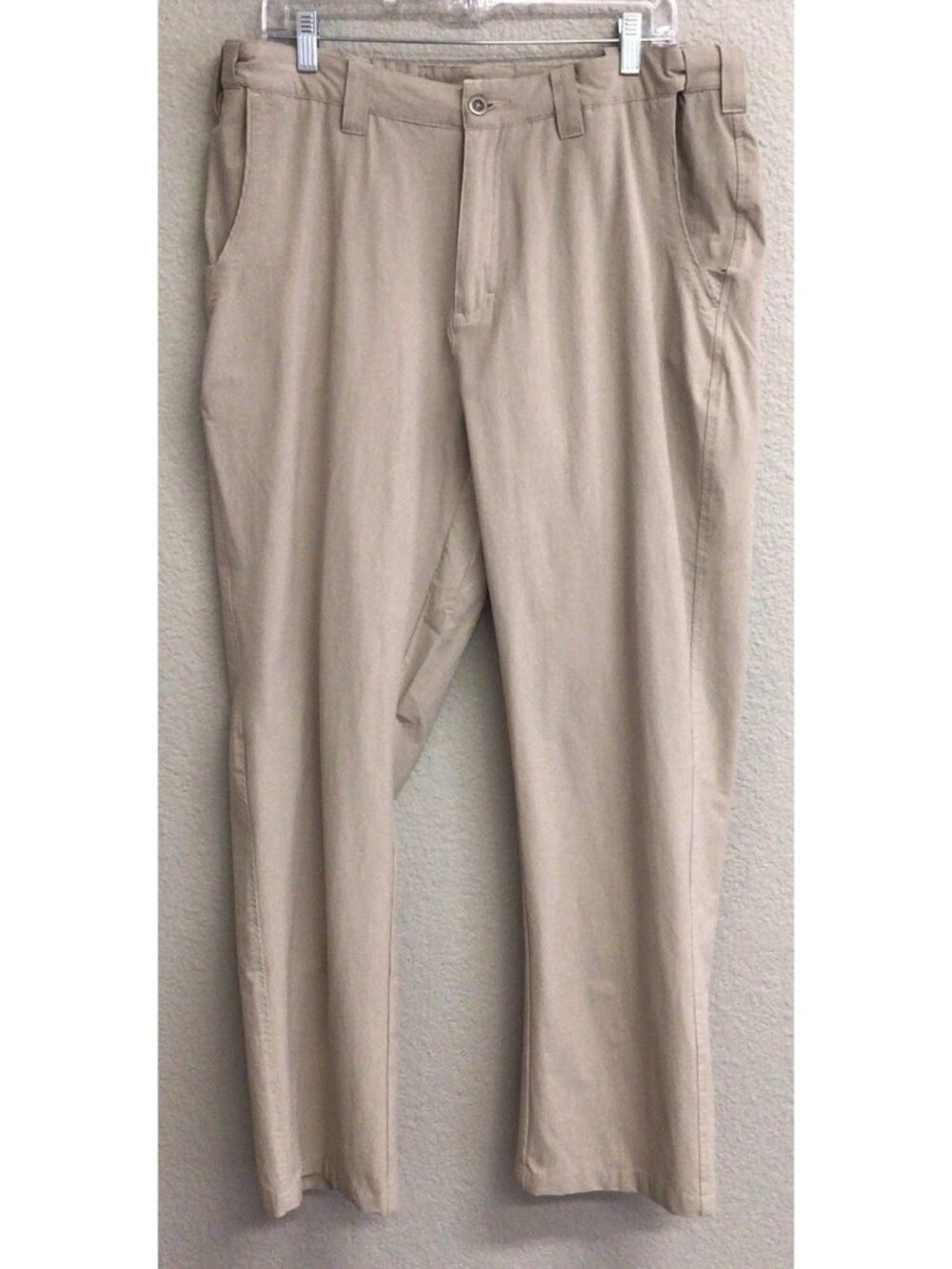 Territory Ahead Men's Hiking Tactical Nylon Pants Size 36 Khaki Beige